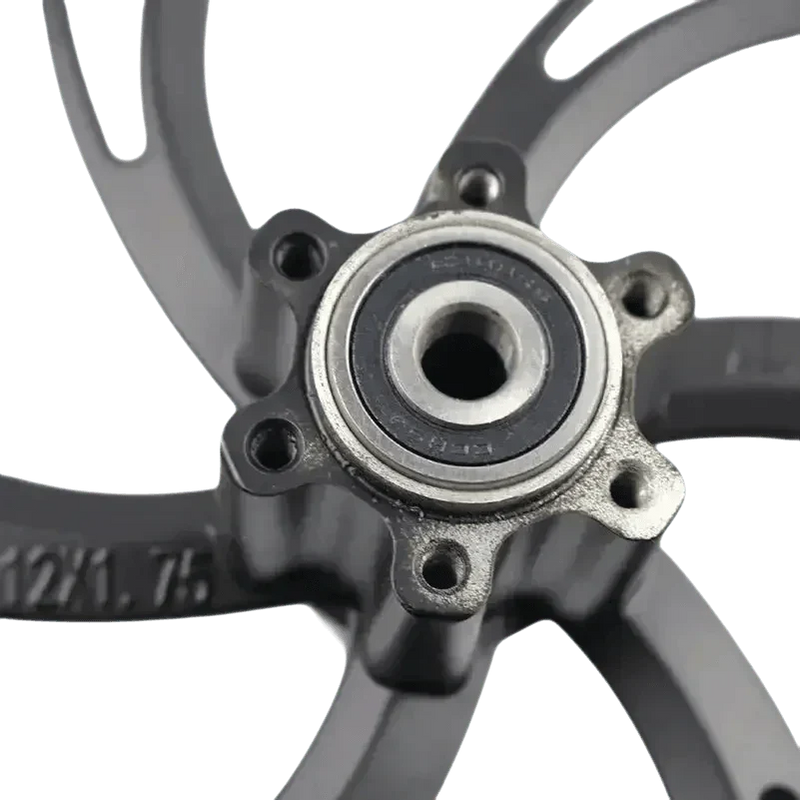 Black Motorcycle Wheel for Electric Scooters - 12" Premium Rim