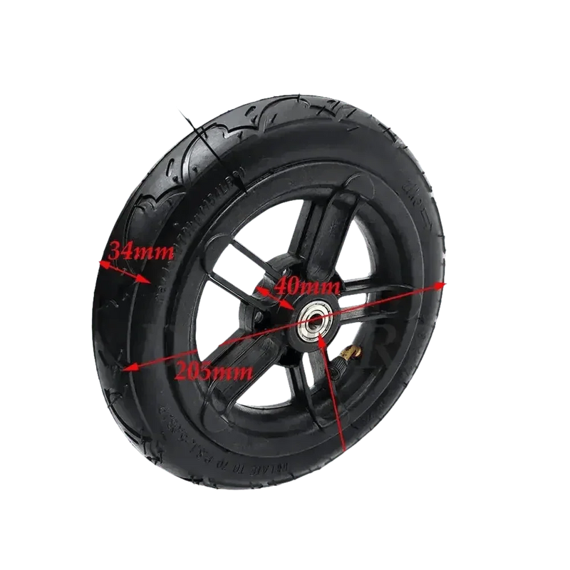 Black Pneumatic Tire for Folding Electric Scooter – Inner & Outer Tire for A-Bike