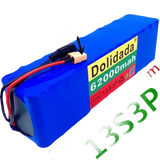 Blue 48V 62Ah Lithium Battery Pack 1000W 13S3P