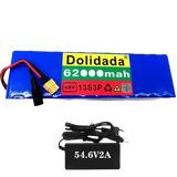 Blue 48V 62Ah Lithium Battery Pack 1000W 13S3P