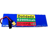 Blue 48V 62Ah Lithium Battery Pack 1000W 13S3P