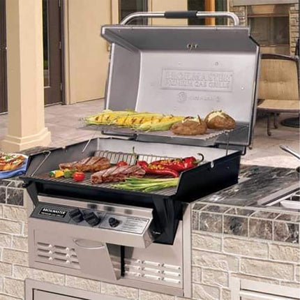 Broilmaster P3X Super Premium Cast Aluminum Gas Grill With Flare Busters, Griddle And Smoker Shutter (SAK98194) SAKSBY WHOLESALE