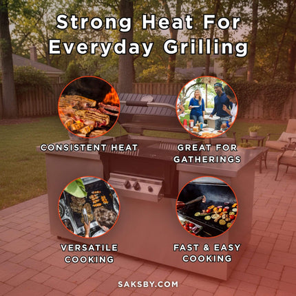 Broilmaster P4X Super Premium Cast Aluminum Gas Grill With Flare Busters (SAK84186) SAKSBY WHOLESALE