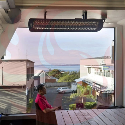 Bromic Heating Tungsten Smart-Heat™ 44-Inch 2000W Single Element 240V Electric Infrared Patio Heater [BH0420030] (SAK48513) - Phoenix Fire Art Store