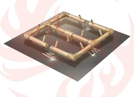Platz - Square Concrete Fire Pit Table - Phoenix Fire Art Store