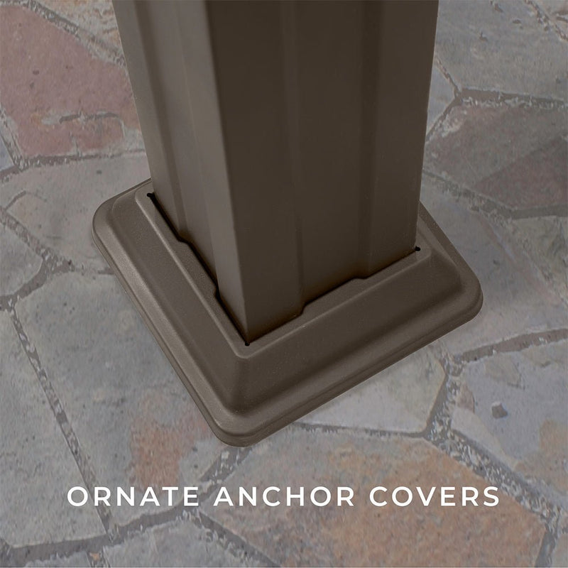 [10X12FT] Alora Heavy-Duty Backyard Galvanized Steel Powder Coated Pergola (91358672)