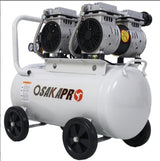 2.5HP Silent Air Compressor 13 Gallon - Oil-Free Portable Powerhouse with Wheels