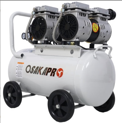 2.5HP Silent Air Compressor 13 Gallon - Oil-Free Portable Powerhouse with Wheels