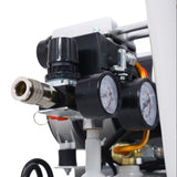 2.5HP Silent Air Compressor 13 Gallon - Oil-Free Portable Powerhouse with Wheels