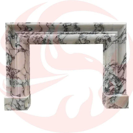 Calacatta Viola Marble Hand-carved Fireplace Mantel Polished (W)8.5" (L)61" (H)52" - Phoenix Fire Art Store