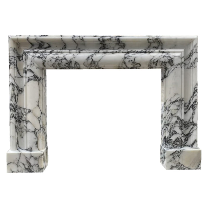 Calacatta Viola Marble Hand-carved Fireplace Mantel Polished (W)8.5" (L)61" (H)52"