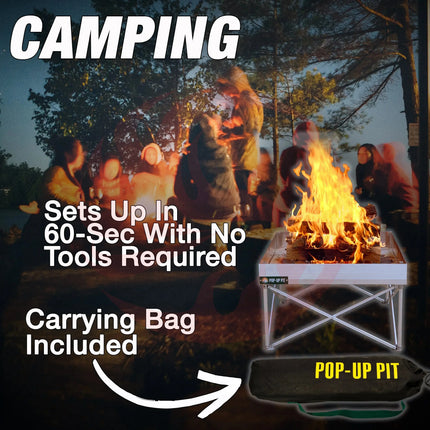 Portable Pop-Up Fire Pit - Go Anywhere Kit - Phoenix Fire Art Store
