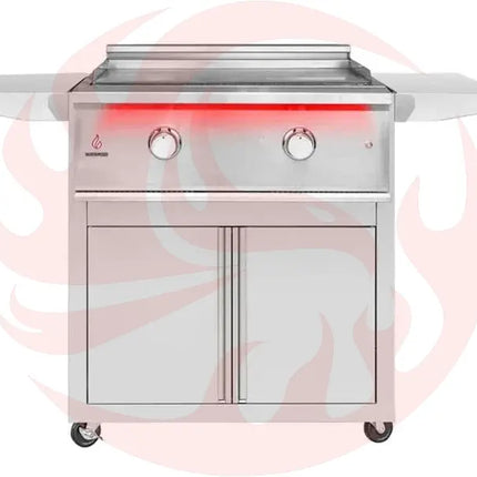 TrueFlame 30-Inch Freestanding Gas Commercial Style Flat Top Griddle Designing Backyards