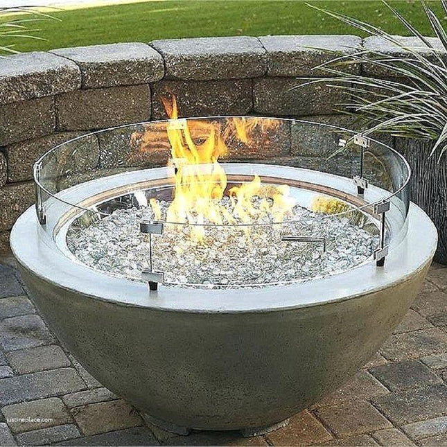 Ice Clear Recycled American Fireglass - 10 lbs | Crystal Clear Fire Feature Upgrade - Phoenix Fire Art Store