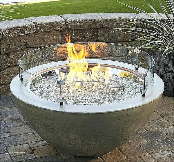 Ice Clear Recycled American Fireglass - 10 lbs | Crystal Clear Fire Feature Upgrade