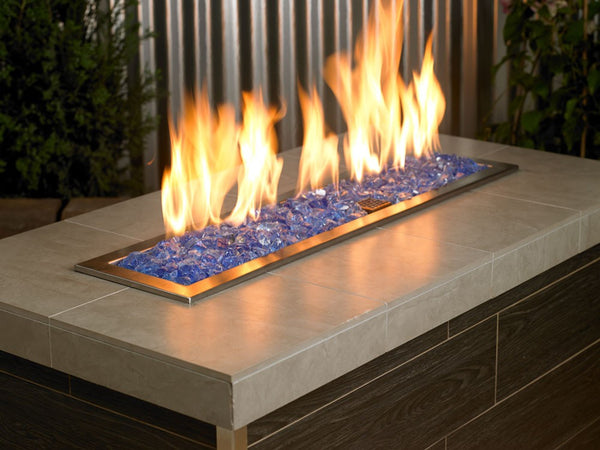 Light Blue American Fireglass - Turn Your Fire Pit Into a Tropical Paradise (10 lbs)