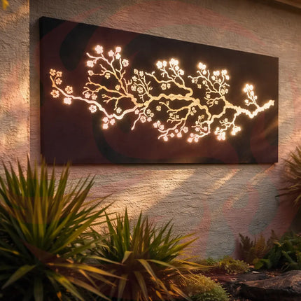 Laser-Cut Cherry Blossom Panel - FREE SHIPPING - Phoenix Fire Art Store
