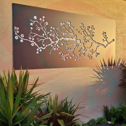 Laser-Cut Cherry Blossom Panel - FREE SHIPPING - Phoenix Fire Art Store