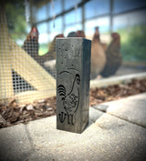 Chicken Coop Trio Luminary Pillars with Solar Cap - Cluck Yeah, They Glow!