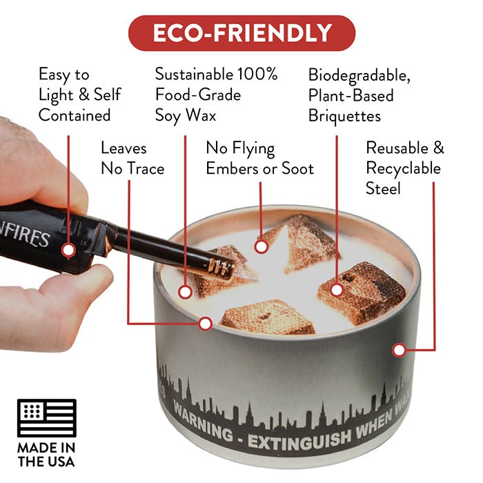 City Bonfire (Portable Fire Pit) - Phoenix Fire Art Store