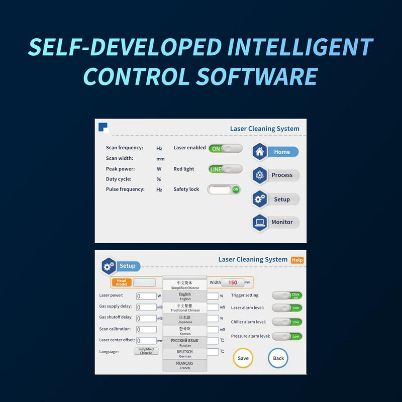 Hand-Held Fiber Laser Cleaner 2000W