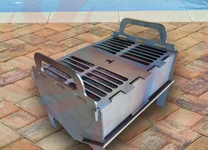 Collapsible Portable Grill - The Ultimate Camping Fire Pit That Actually Fits in Your Car - Phoenix Fire Art Store