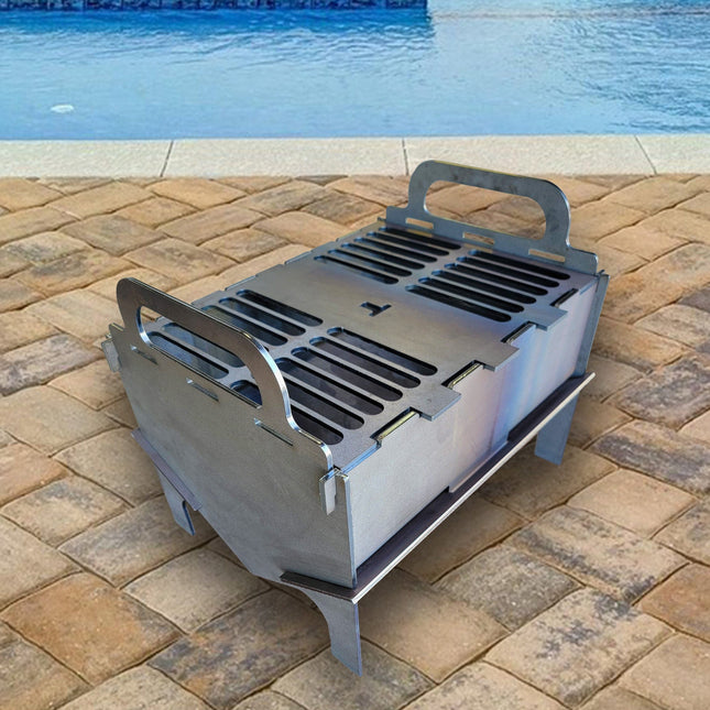 Collapsible Portable Grill - The Ultimate Camping Fire Pit That Actually Fits in Your Car