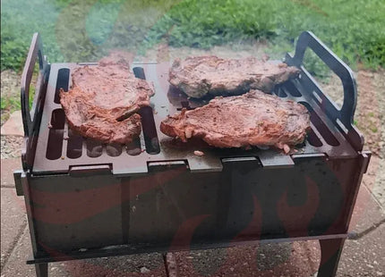 Collapsible Portable Grill - The Ultimate Camping Fire Pit That Actually Fits in Your Car - Phoenix Fire Art Store