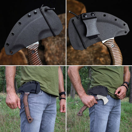 Compact tomahawk "Balor" with polymer composite handle