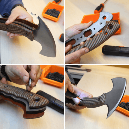 Compact tomahawk "Balor" with polymer composite handle