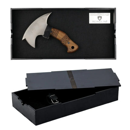 Compact tomahawk "NIKIDO" with engraved handle - Phoenix Fire Art Store