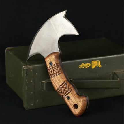 Compact tomahawk "NIKIDO" with engraved handle - Phoenix Fire Art Store