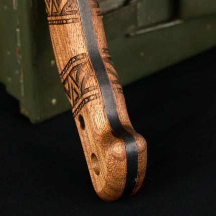 Compact tomahawk "NIKIDO" with engraved handle - Phoenix Fire Art Store