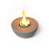 Concrete Semi-Round Fire Pit - Phoenix Fire Art Store