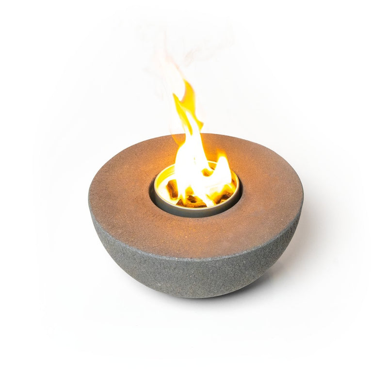 Concrete Semi-Round Fire Pit - Phoenix Fire Art Store