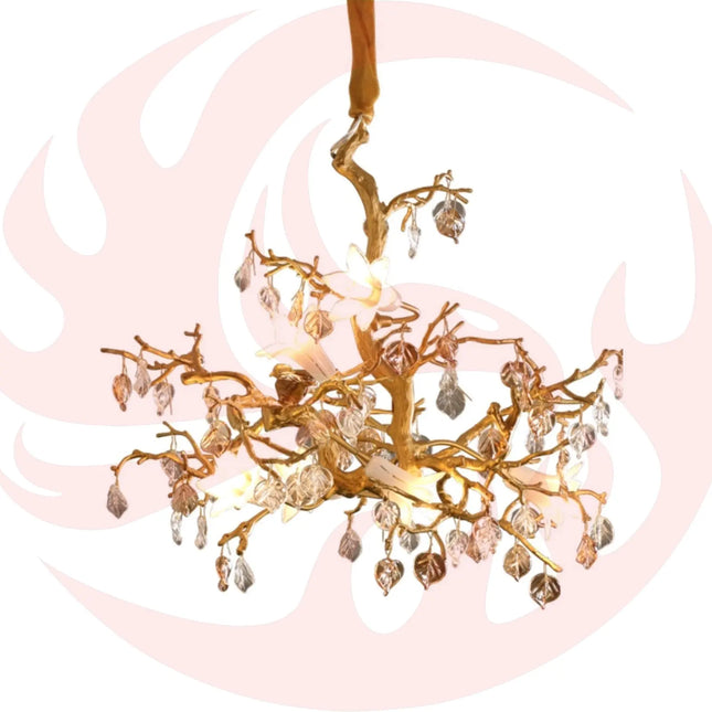 Copper Branch Chandelier Creative Crystal Chandelier Decorbites