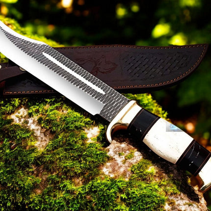 Crocodile Dundee Bowie – 16" D2 Forged Steel with Leather Sheath