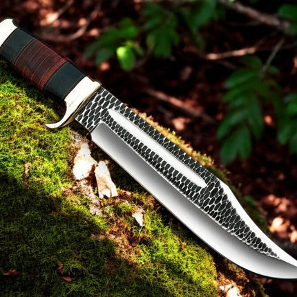 Crocodile Dundee Knife Replica – 16" Forged Bowie with Leather Sheath