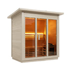Wood Color / ETL Toule 6KW (2-4 Person) / (71.0 X 63.0 X 85.0)