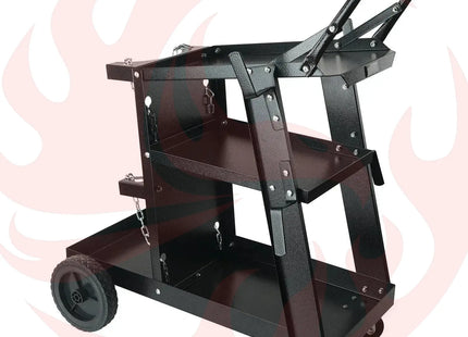 Welding Cart 400 Lbs | 3-Tier Heavy Duty Rolling Cart