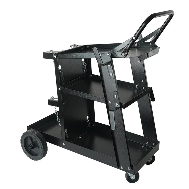 Welding Cart 400 Lbs | 3-Tier Heavy Duty Rolling Cart