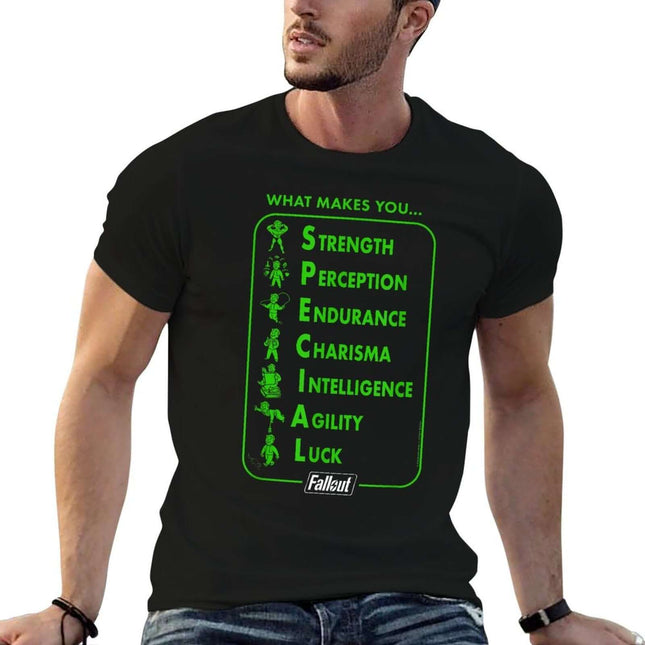 Fallout Gaming T-Shirt - SPECIAL Stats Design