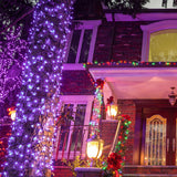 200pcs 66ft Halloween Fairy String Lights 8 Lighting Modes Mini Plug-in String Lights Indoor And Outdoor Christmas Garden Wedding Party Decoration Purple - Phoenix Fire Art Store