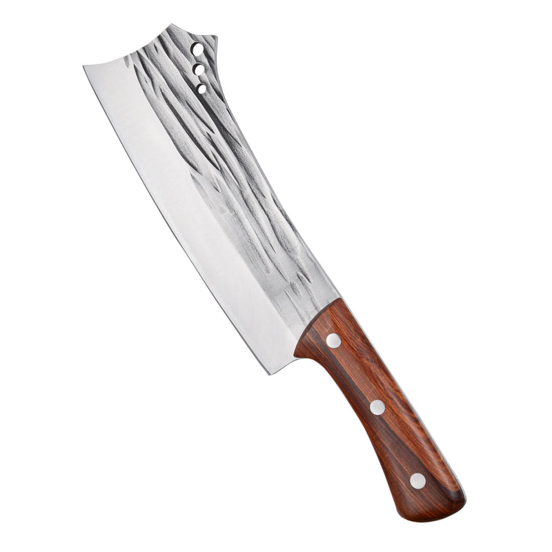 Kegani Meat Cleaver Knife - Heavy Duty Bone Chopper - 1.4 Lbs - Phoenix Fire Art Store