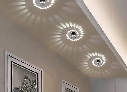 LED Spiral Wall Light - RGB Remote Control Art Lamp Decorbites