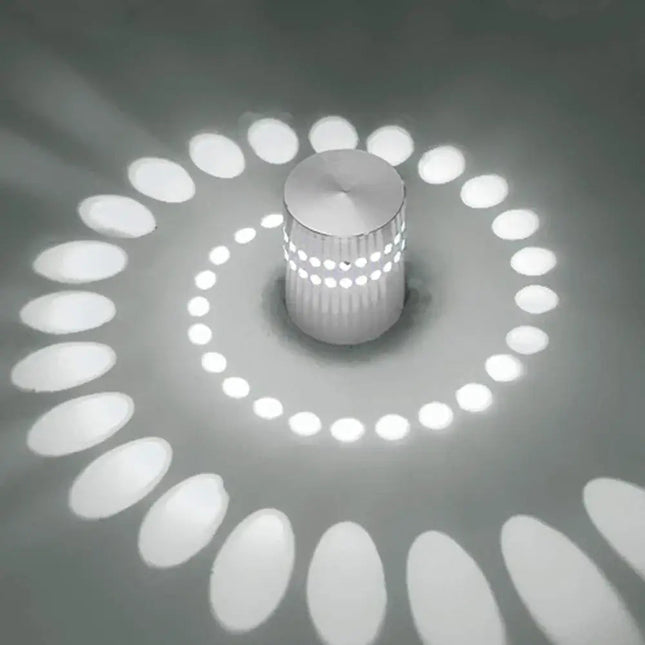 LED Spiral Wall Light - RGB Remote Control Art Lamp Decorbites