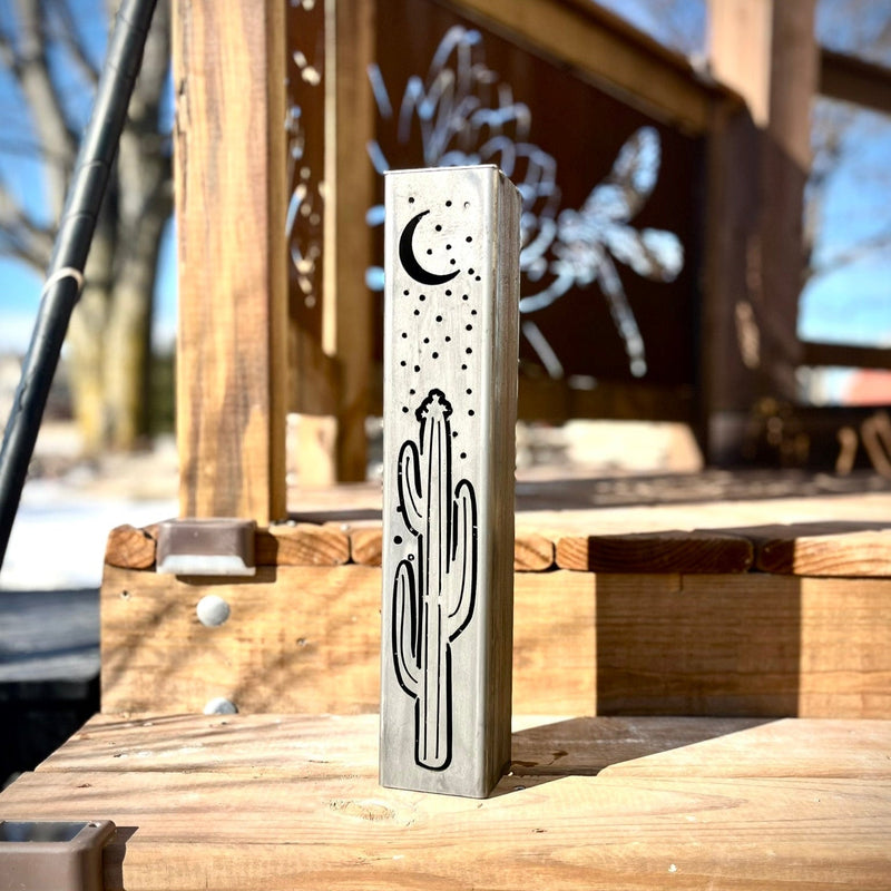 Desert Night Luminary Pillars w/ Solar Cap