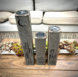 Desert Night Luminary Pillars w/ Solar Cap