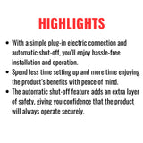 Dimplex DFR 25-Inch Premium Plug-In Electric Firebox With Remote Control [DFR2551G] (SAK15250)