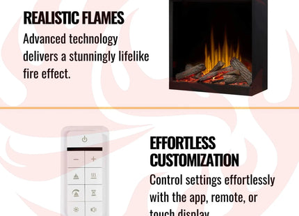 Dimplex Ignite Aspire Built-In Electric Fireplace [ASP30/36/42] (SAK59816) - Phoenix Fire Art Store